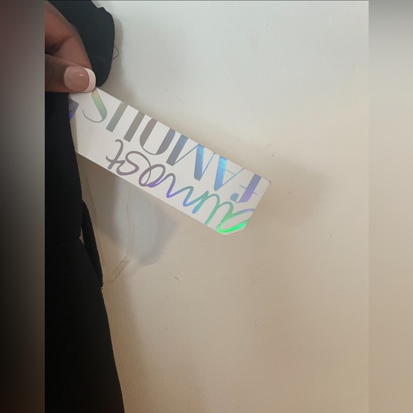 Almost Famous Bra Cup Cami Notch Neck Jumpsuit, Size: Small, Black - Picture 3 of 5